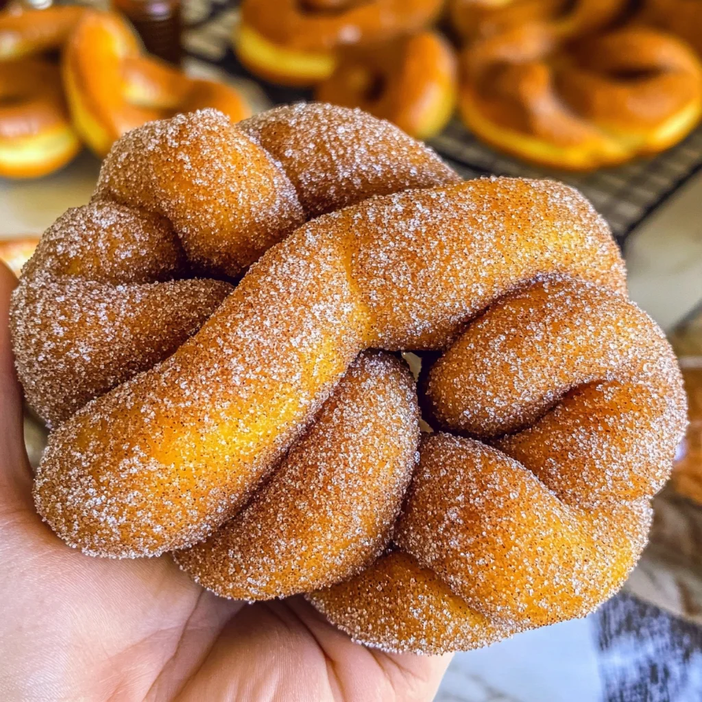 Cinnamon Sugar Twist Donuts