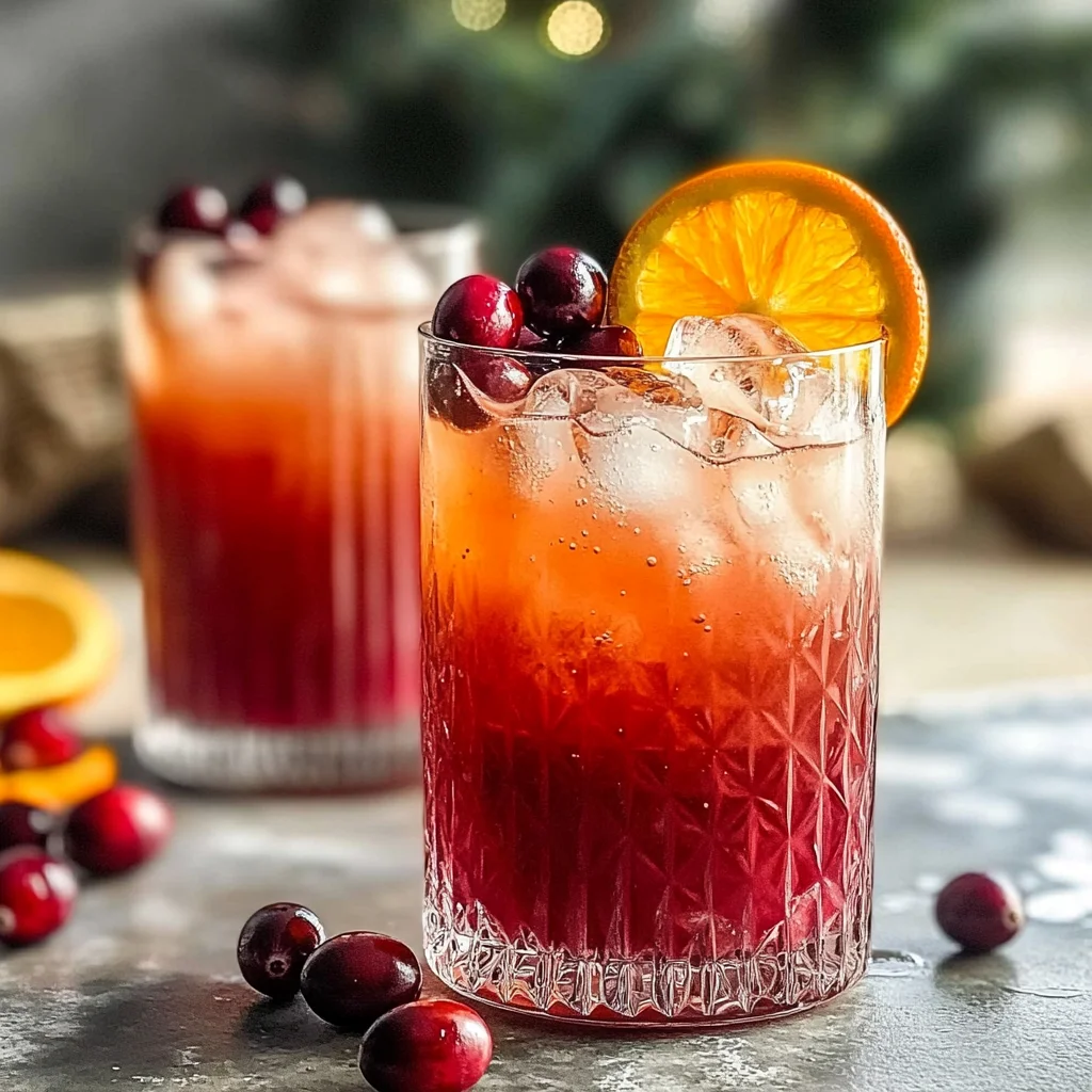 Cranberry and Orange Juice Mocktail