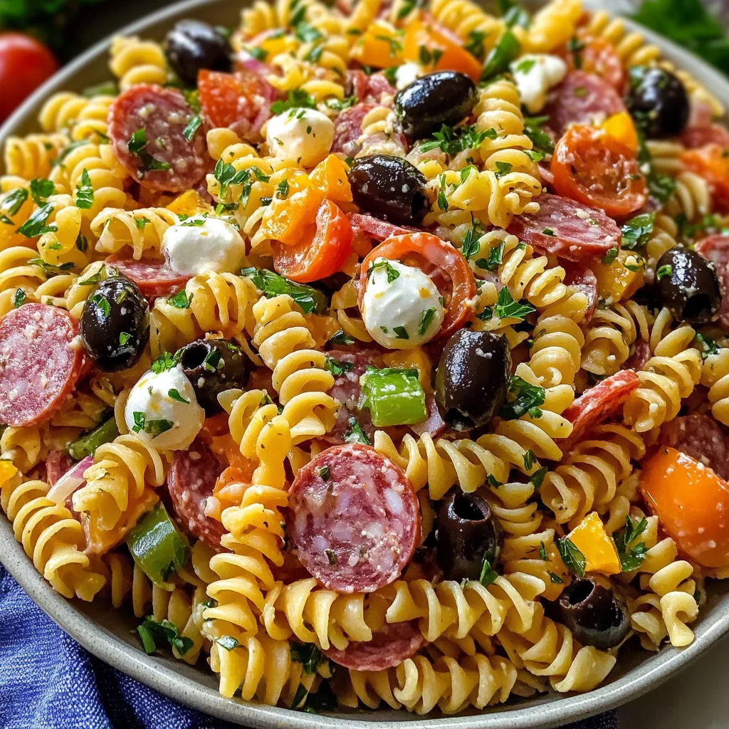 Quick Italian Pasta Salad (with 1 Secret Ingredient) - Alrightwithme
