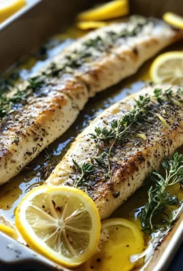 Mediterranean Herb and Lemon Baked Branzino