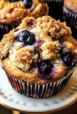Bakery Vanilla Blueberry Crunch Muffins