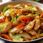 Chinese Chicken Cabbage Stir-Fry