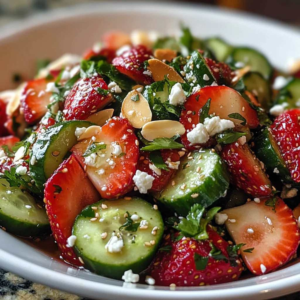 Cucumber Strawberry Salad