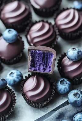 Decadent Blueberry Buttercream Chocolates for Sweet Indulgence