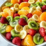 Delicious Easter Fruit Salad with Peach Pie Filling