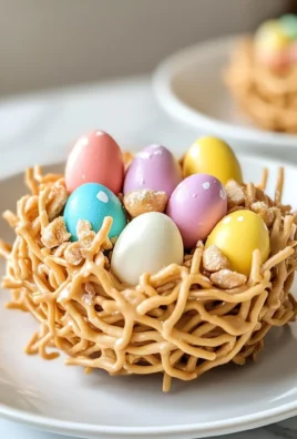 Easter Egg Peanut Butter Haystacks