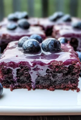 Glazed Blueberry Brownies