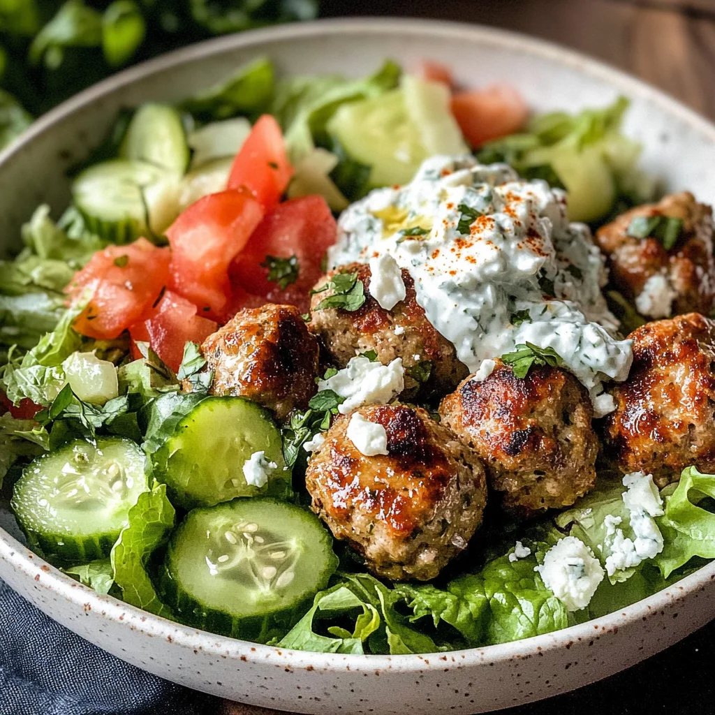 Greek Chicken Meatballs