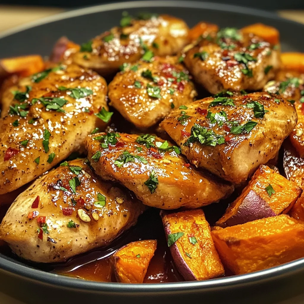 Honey Garlic Chicken and Sweet Potato: Comfort on Your Plate