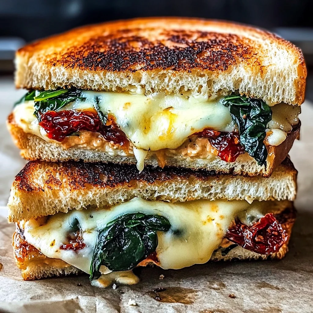 Mediterranean Grilled Cheese Sandwich