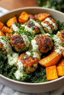 Mediterranean Herby Chicken Meatball Bowl - theamazingfood