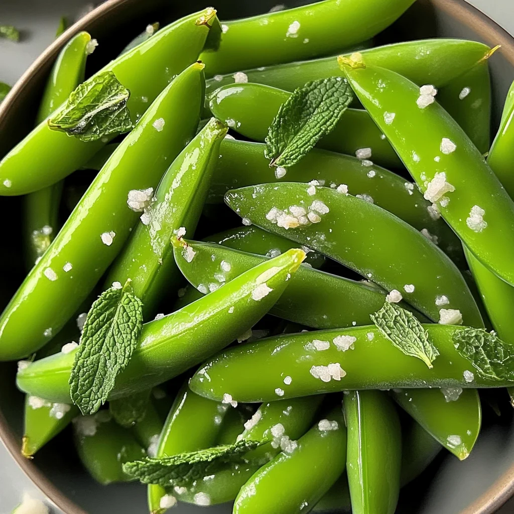 Minty Sugar Snap Peas for a Crisp, Refreshing Side Dish