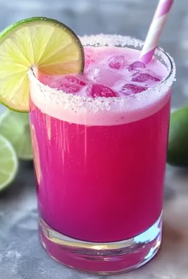 Quick Prickly Pear Margarita Mocktail