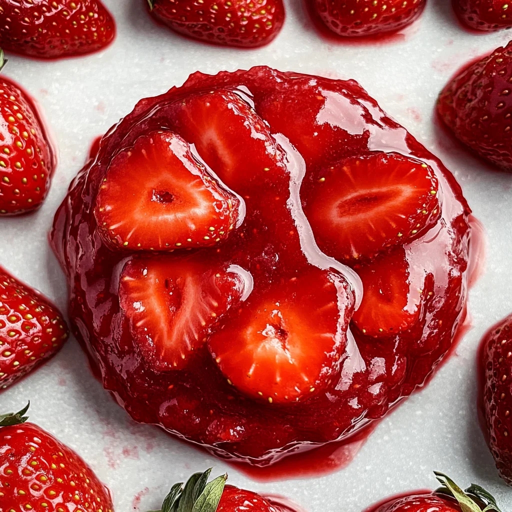 Quick Strawberry Sauce with Fresh Strawberries