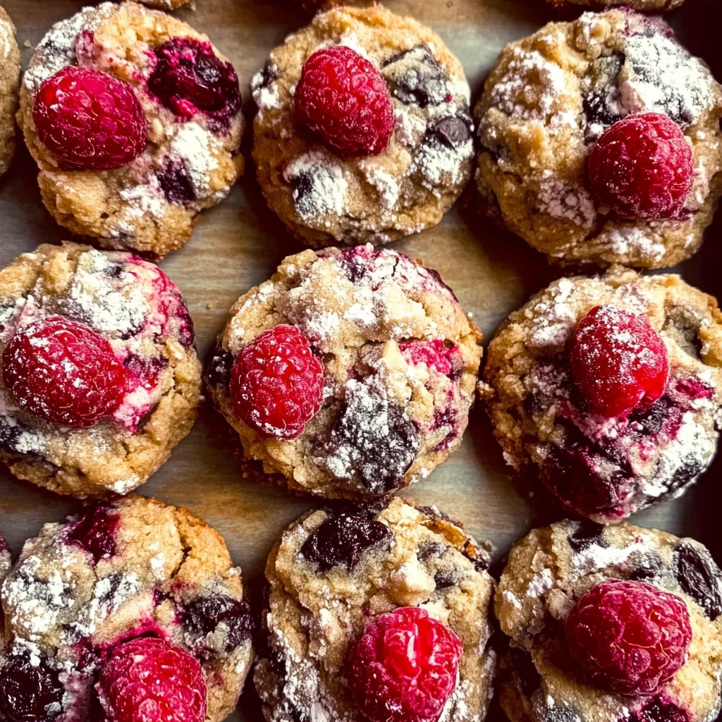 Raspberry Chocolate Chunk Cookies