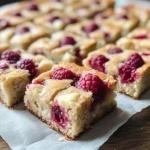 Raspberry White Chocolate Brownies (Blondies)