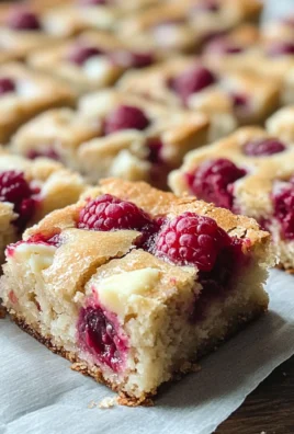 Raspberry White Chocolate Brownies (Blondies)