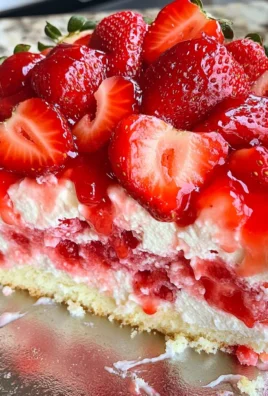 Strawberry Cheesecake Poke Cake