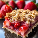 Strawberry Oatmeal Crumble Bars