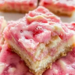 Strawberry White Chocolate Gooey Bars