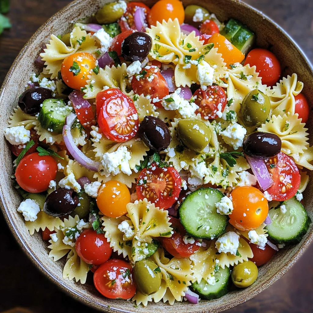 20-Minute Greek Pasta Salad