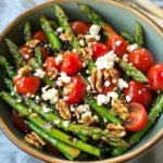 Asparagus, Tomato and Feta Salad with Balsamic Vinaigrette