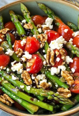 Asparagus, Tomato and Feta Salad with Balsamic Vinaigrette