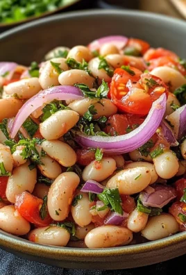 Authentic Piyaz (Turkish White Bean Salad) - Homefoodkitchen