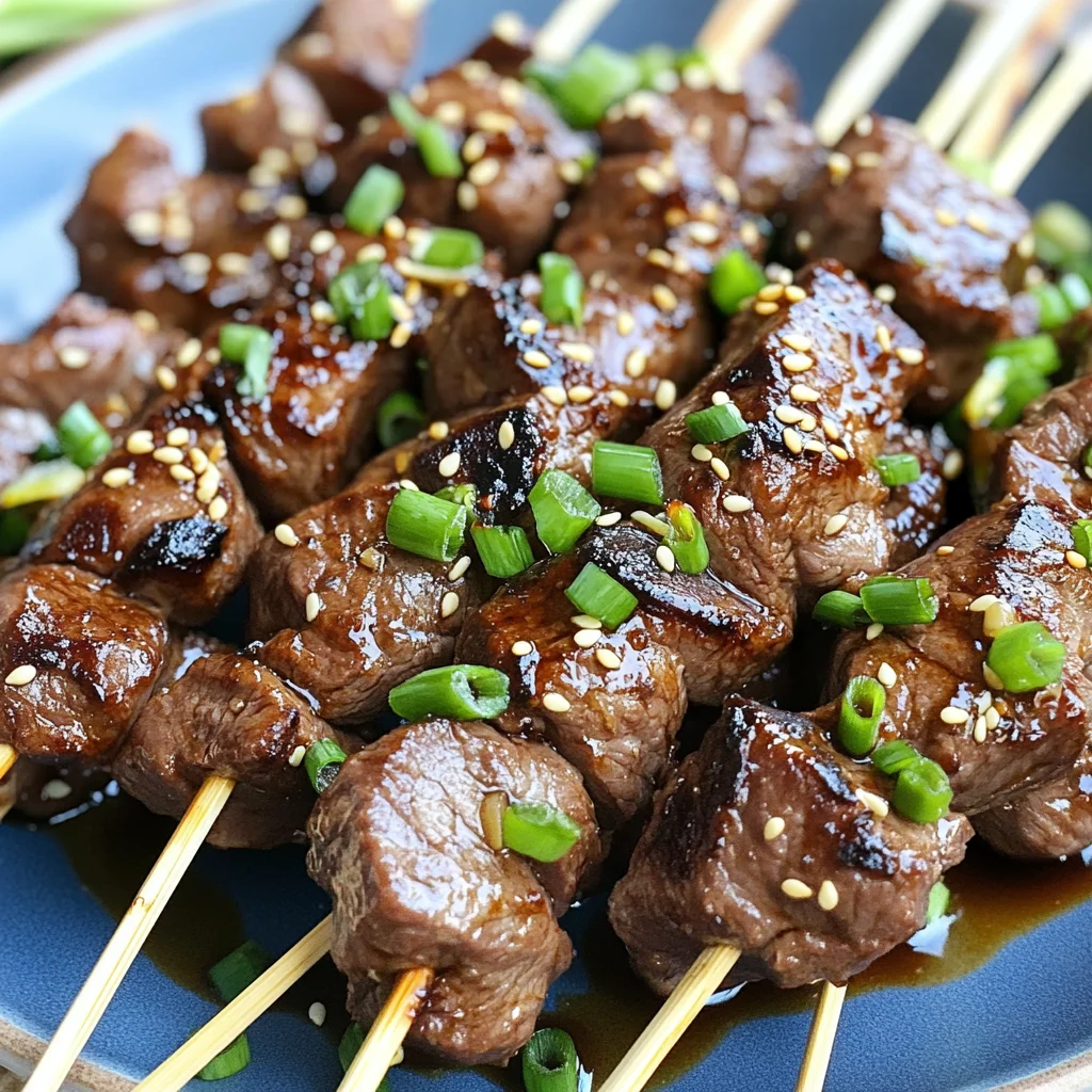 Best Ever Korean Barbecue Beef Skewers