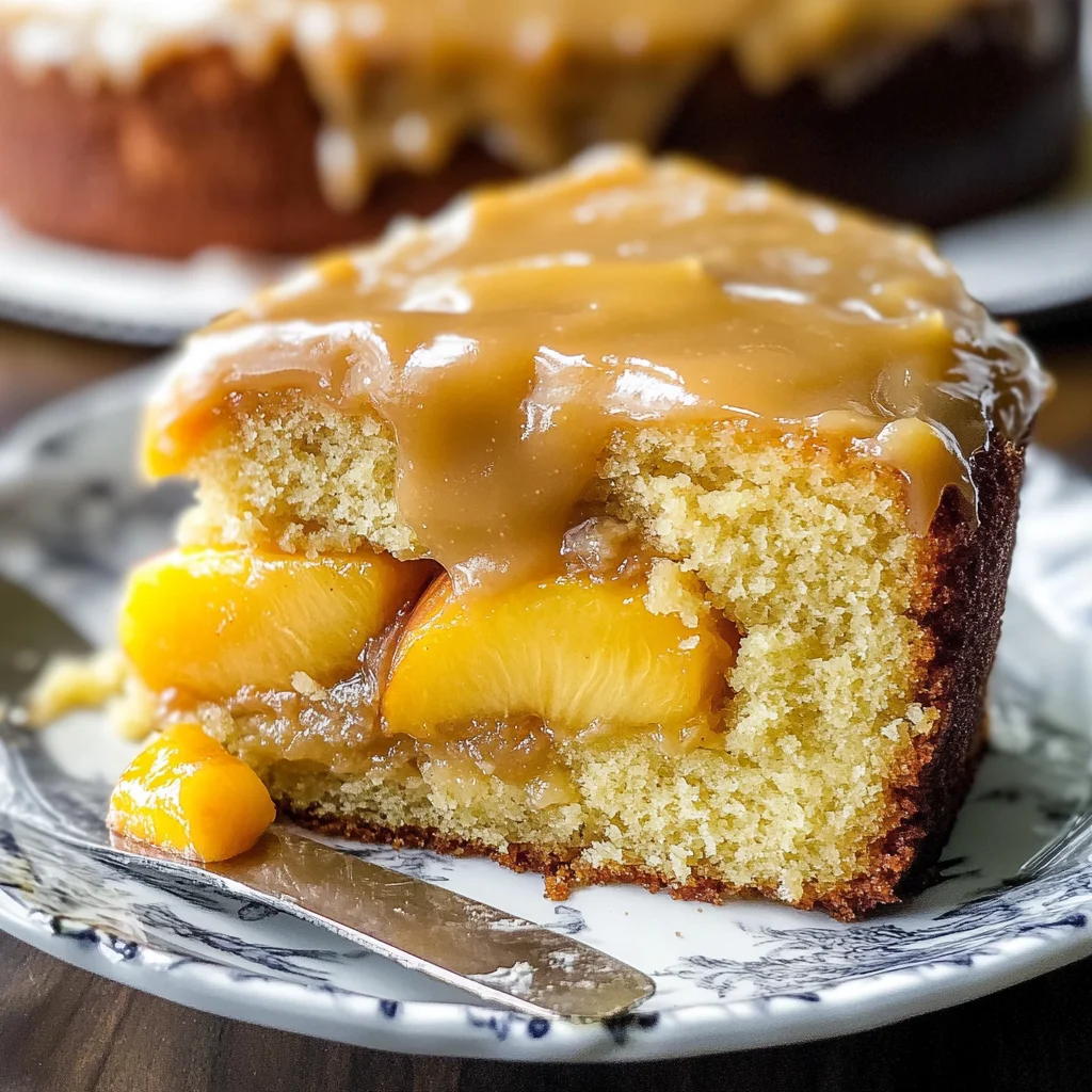 Brown Sugar Peach Cake