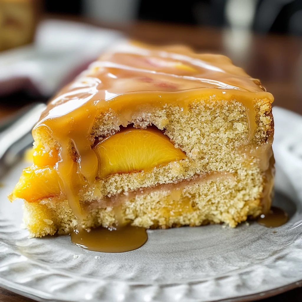 Brown Sugar Peach Cake