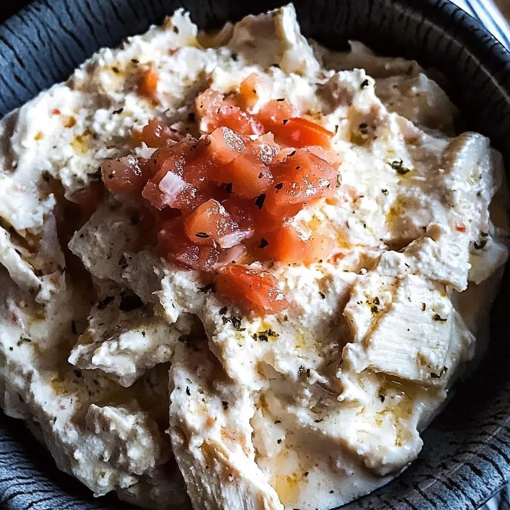 Chicken Dip with Cream Cheese and Ranch Dressing
