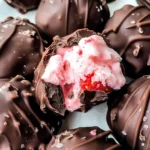 Chocolate Strawberry Frozen Yogurt Bites