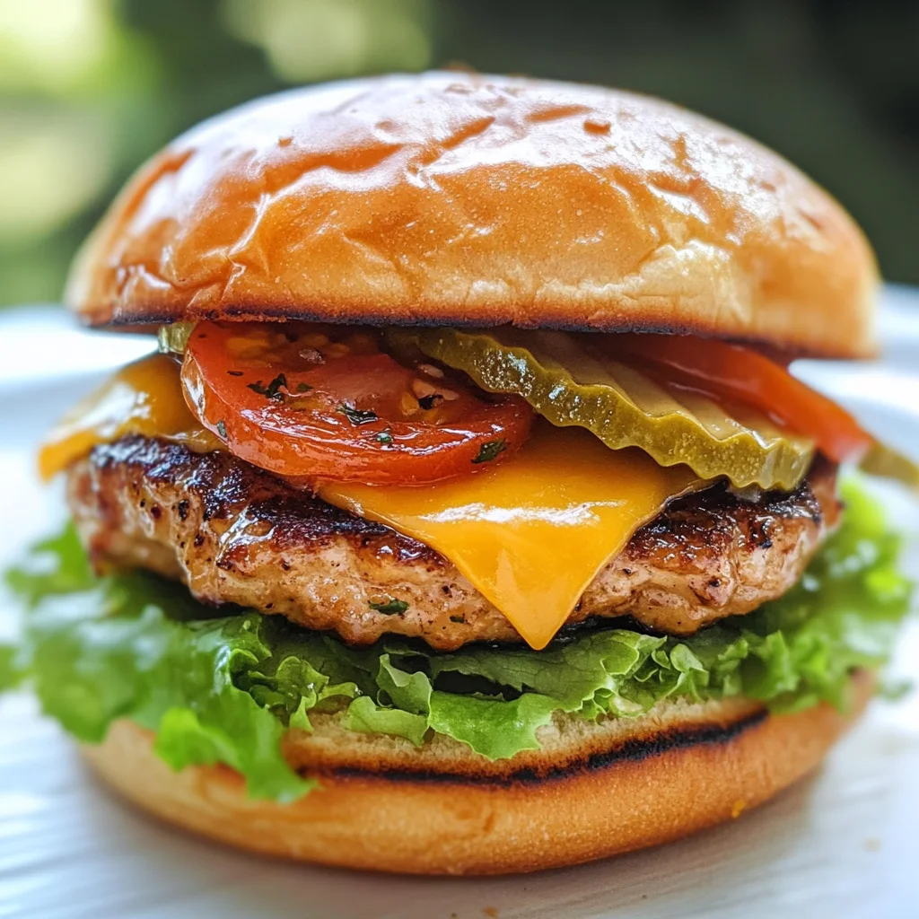 Classic chicken hamburgers