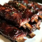 Cranberry & Cola-Glazed Babyback Ribs