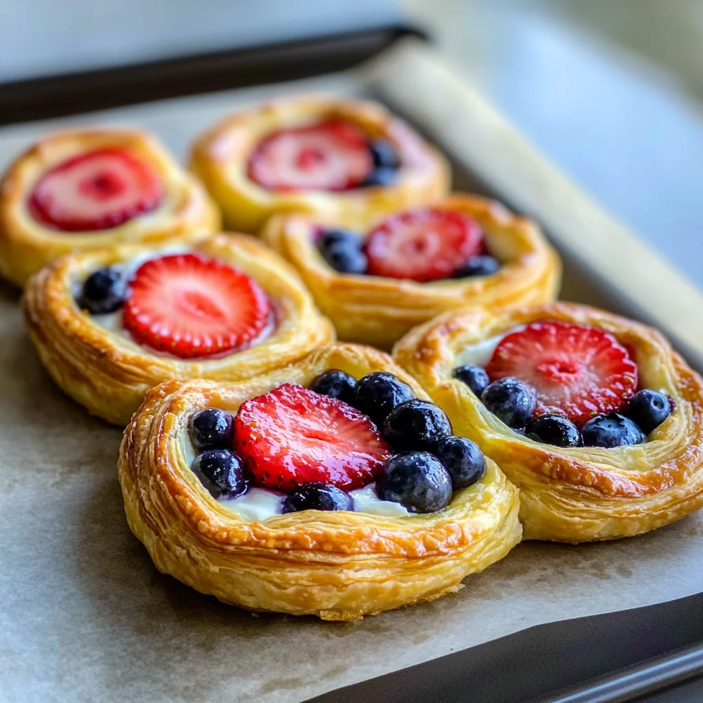 Fruit and Cream Cheese Danish Pastry