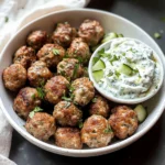 Greek Meatballs with Tzatziki Sauce