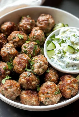Greek Meatballs with Tzatziki Sauce
