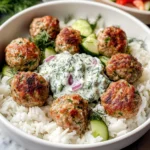 Greek Turkey Meatballs with Tzatziki Recipe