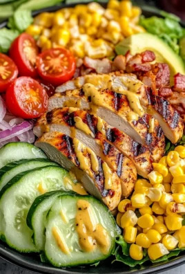 Grilled Chicken Salad with Honey Mustard