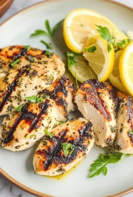 Grilled Lemon Herb Yogurt Marinated Chicken Breasts