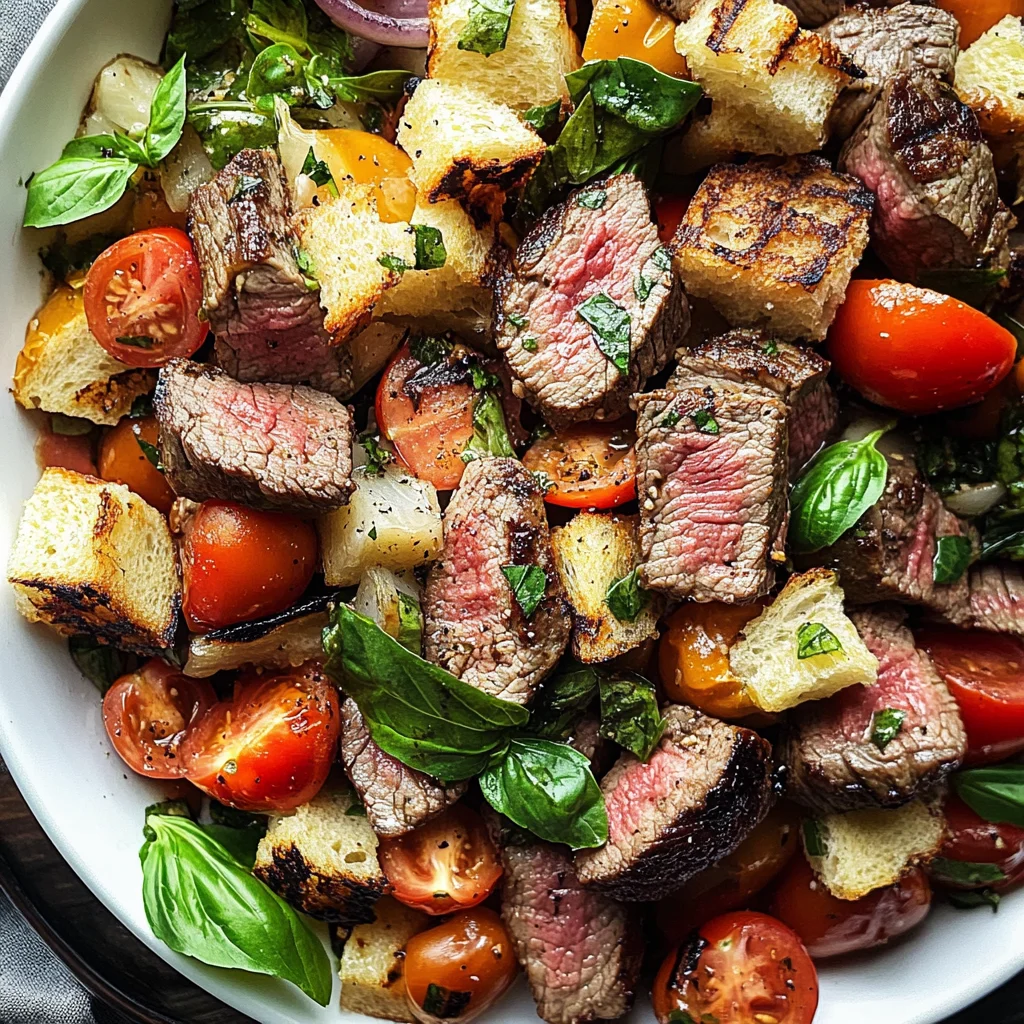 Grilled Steak Panzanella Salad