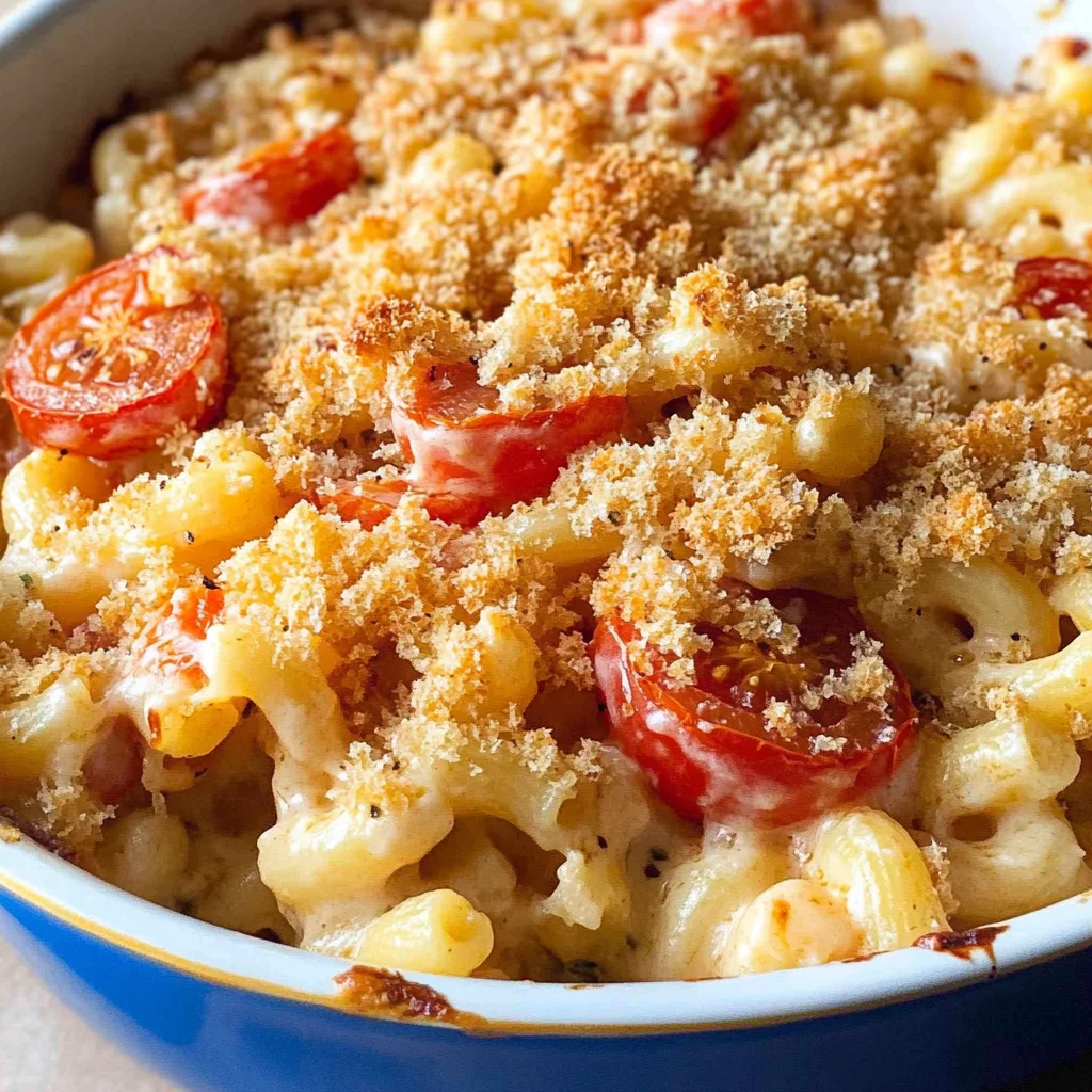 Gruyere Mac and Cheese with Tomatoes