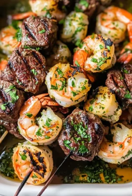Juicy Steak and Shrimp Kabobs