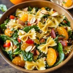 Mandarin Spinach Pasta Salad
