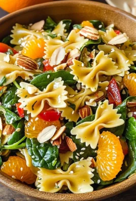 Mandarin Spinach Pasta Salad
