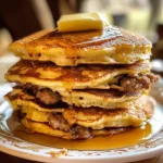 Maple Sausage Pancakes
