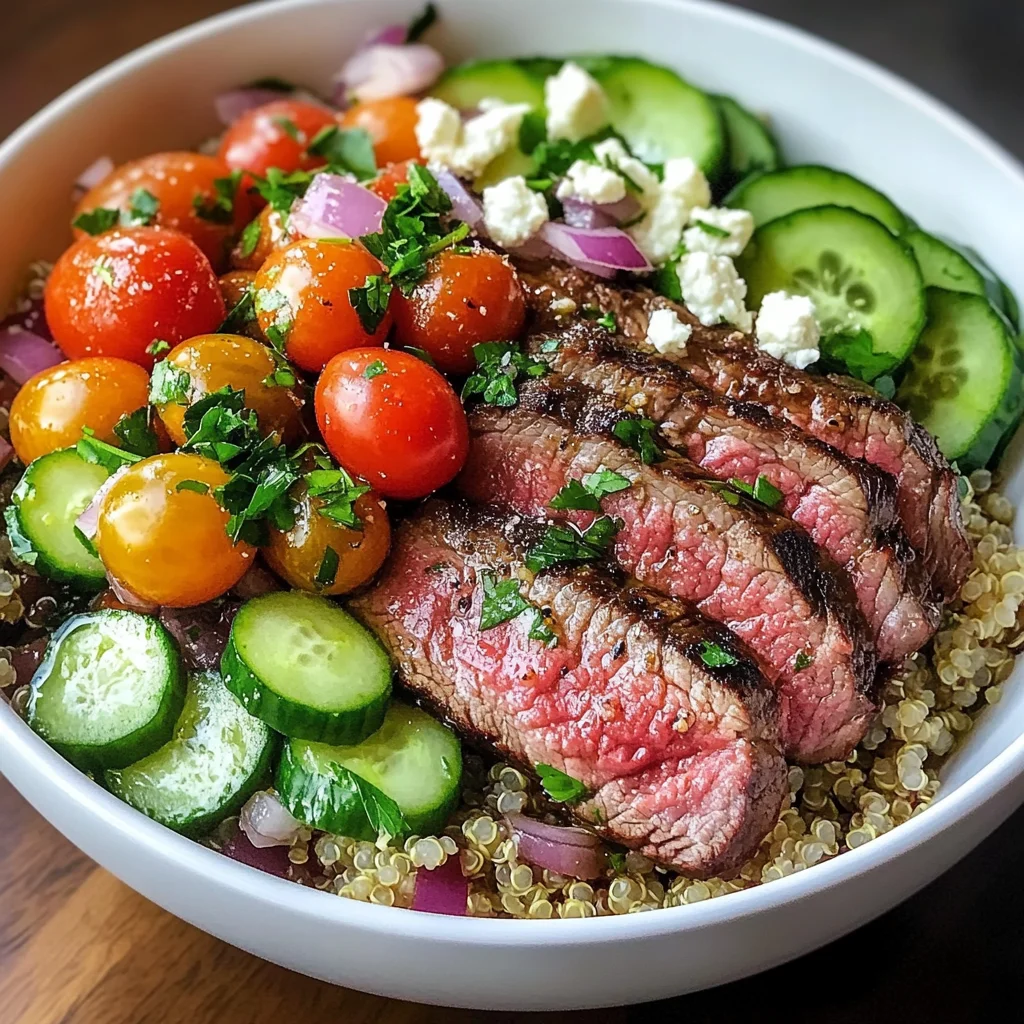 Mediterranean Steak Bowls