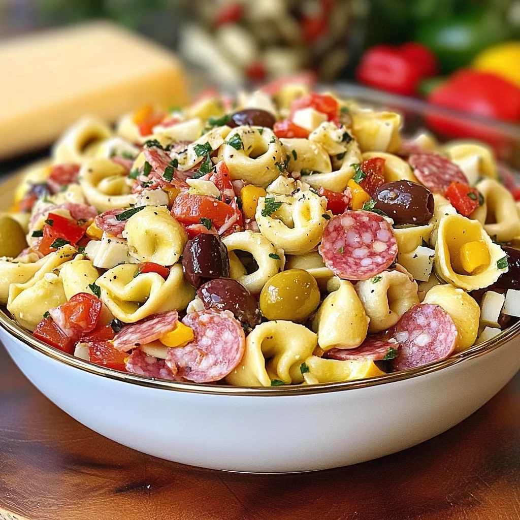 Muffaletta Tortellini Salad + Video