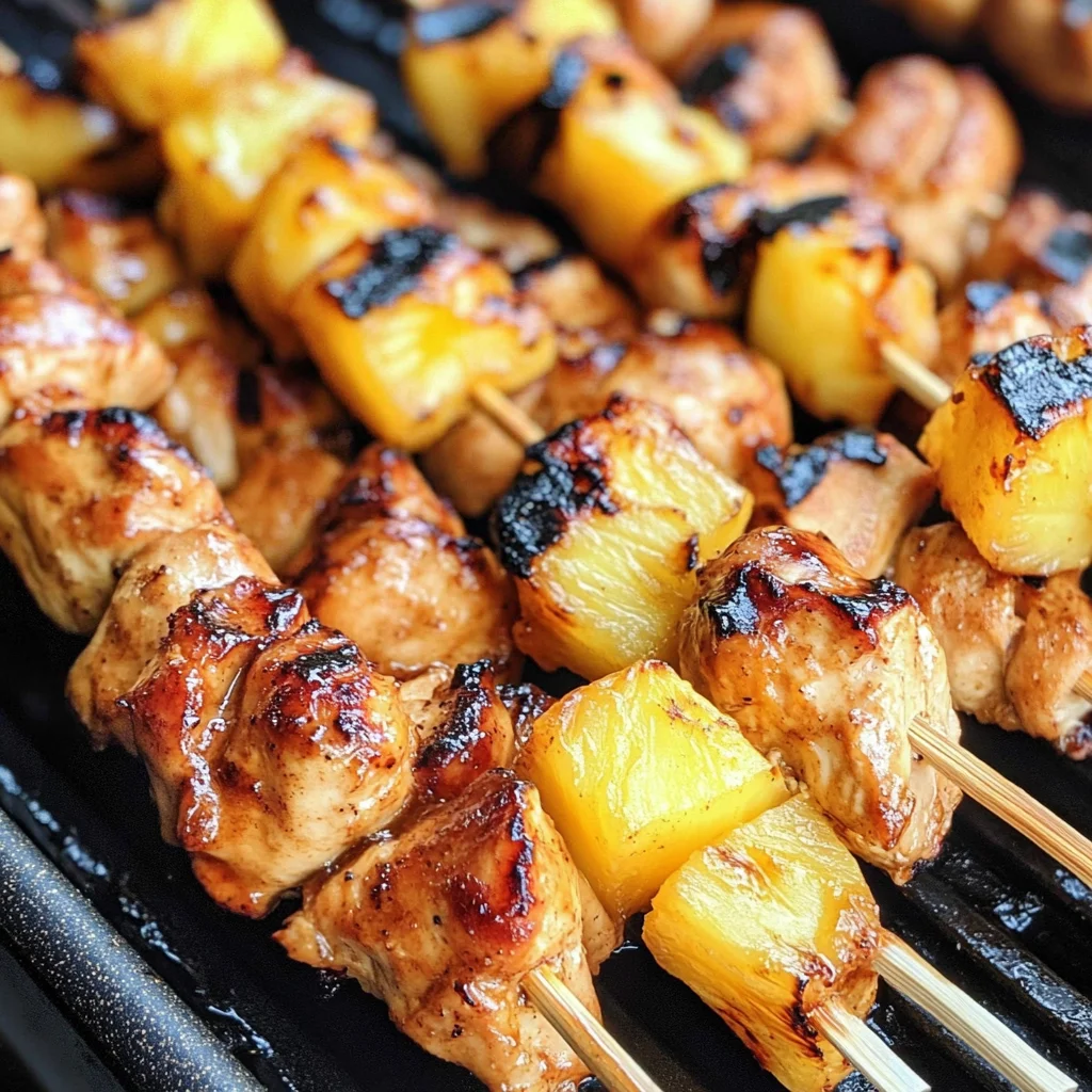 Pineapple Chicken Kebabs Recipe